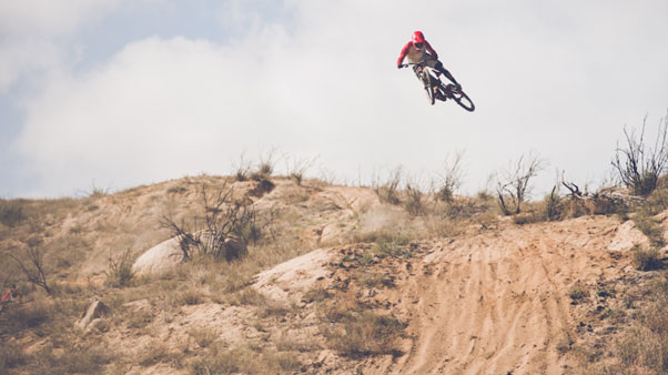 Case study of professional mountain biker back to work despite requiring repeated clavicle surgery for multiple falls.